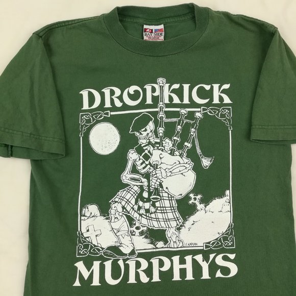 Vintage Shirts Vintage Dropkick Murphys Skeleton Bagpipes Tshirt